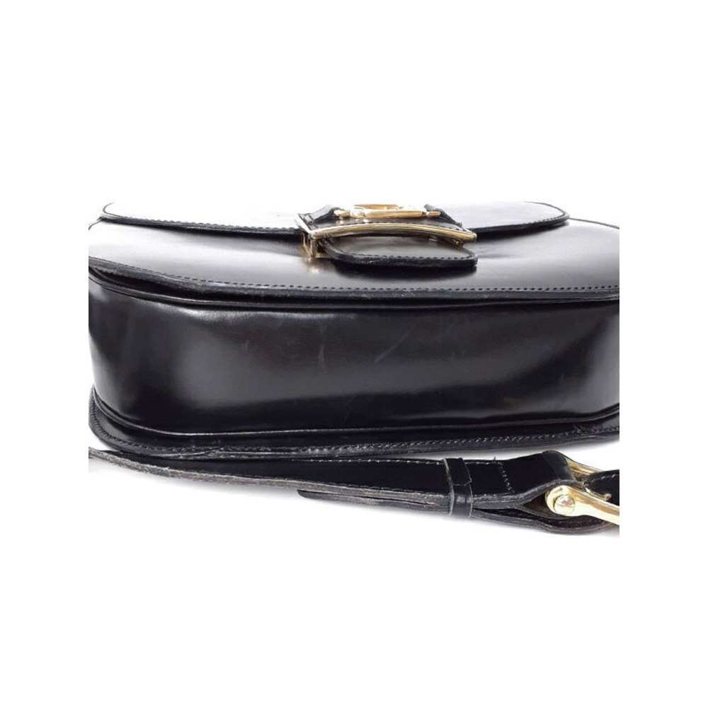 Celine Carriage Buckle Leather Shoulder Bag - Picture 6 of 9